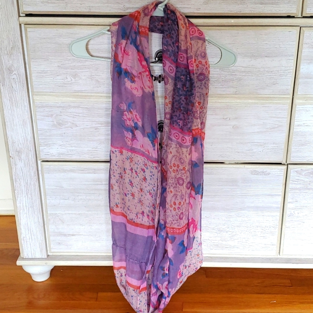 Floral infinity scarf